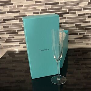 Tiffany & Co. Blue Box with Crystal Flute